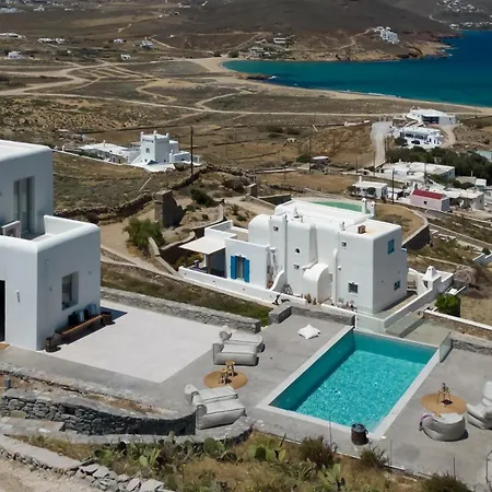Seaview Pool Near Alemagou Villa Ftelia (Mykonos)