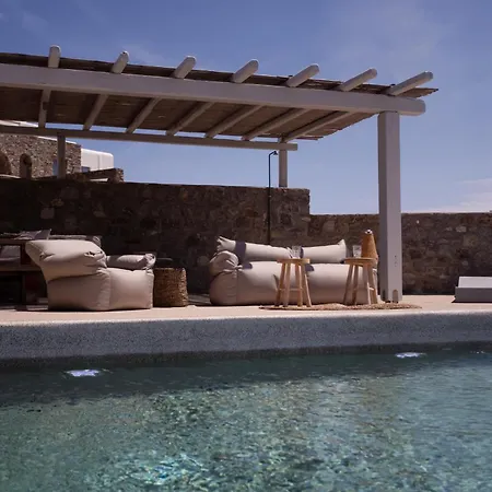 Seaview Pool Near Alemagou Willa Ftelia (Mykonos)